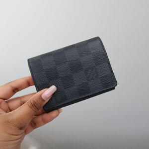 Louis Vuitton Envelope Business Card Holder Damier Graphite